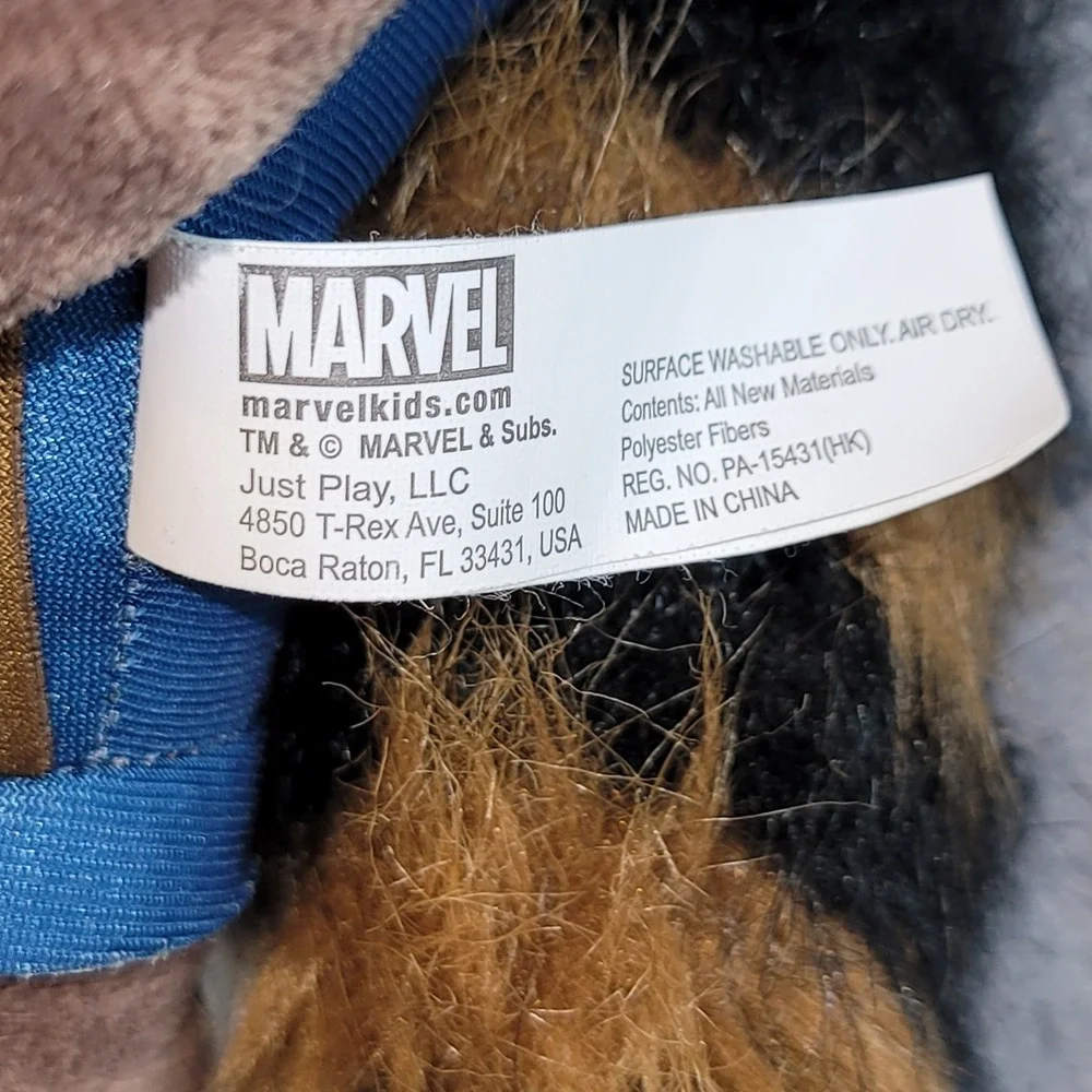 Marvel Guardians of the Galaxy Rocket Raccoon Plush Just Play 16 inch Stuffed